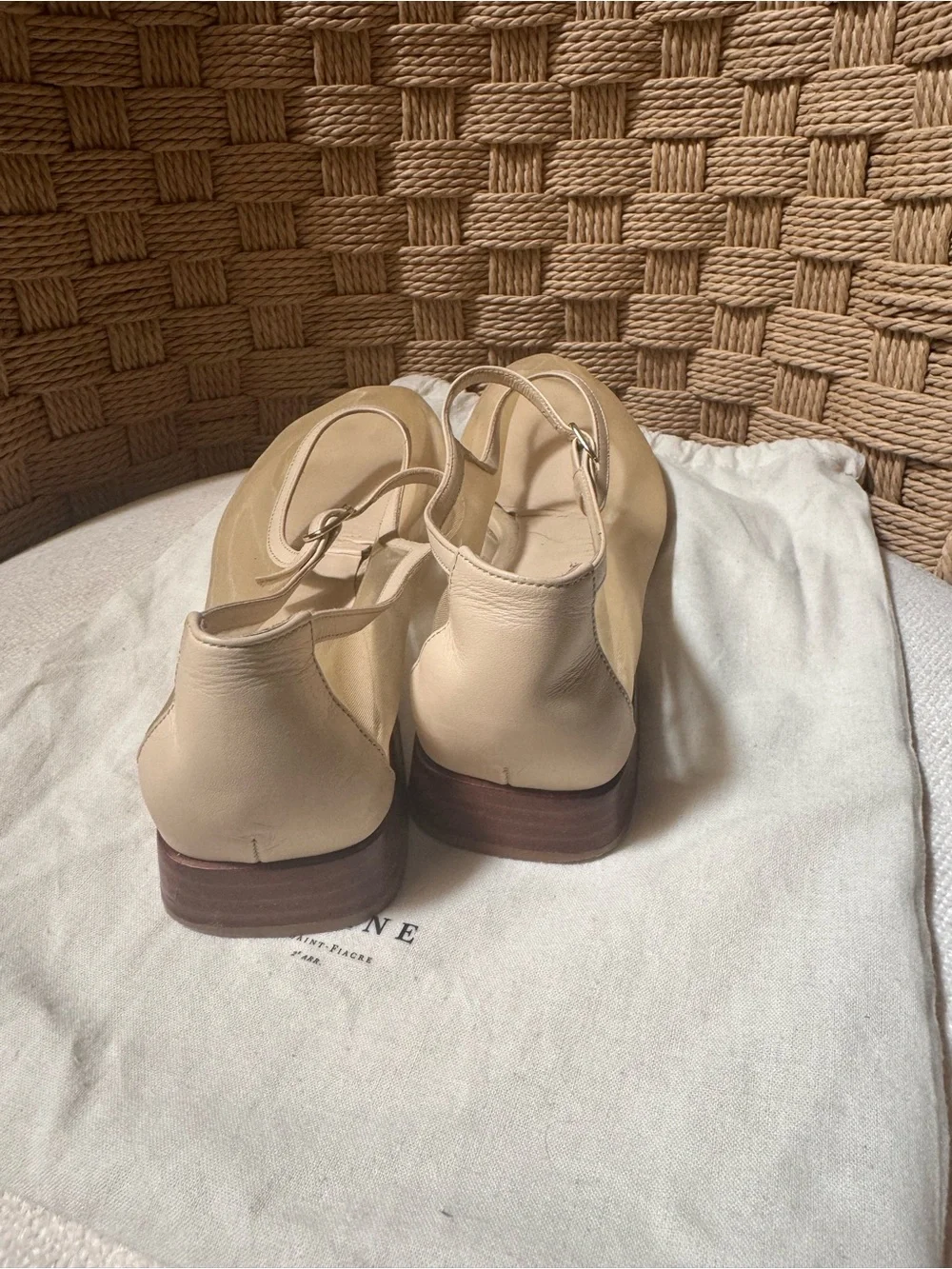 Sezane AUBANE LOW BABIES Size 38 in Cream